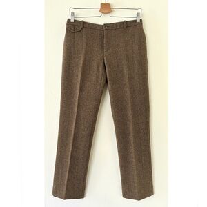 Ralph Lauren blue label brown herringbone wool trousers